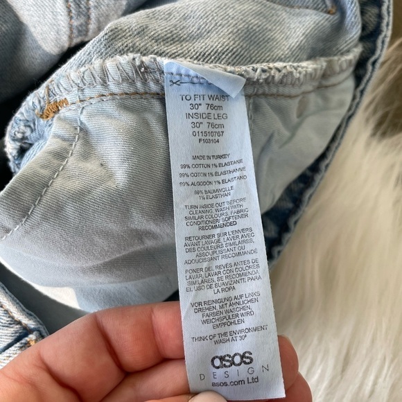 𝅺asos Denim Jeans 30x30 - Picture 6 of 7